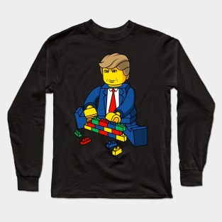 Trump Build A Wall Toy Brick Long Sleeve T-Shirt